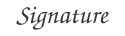 signature